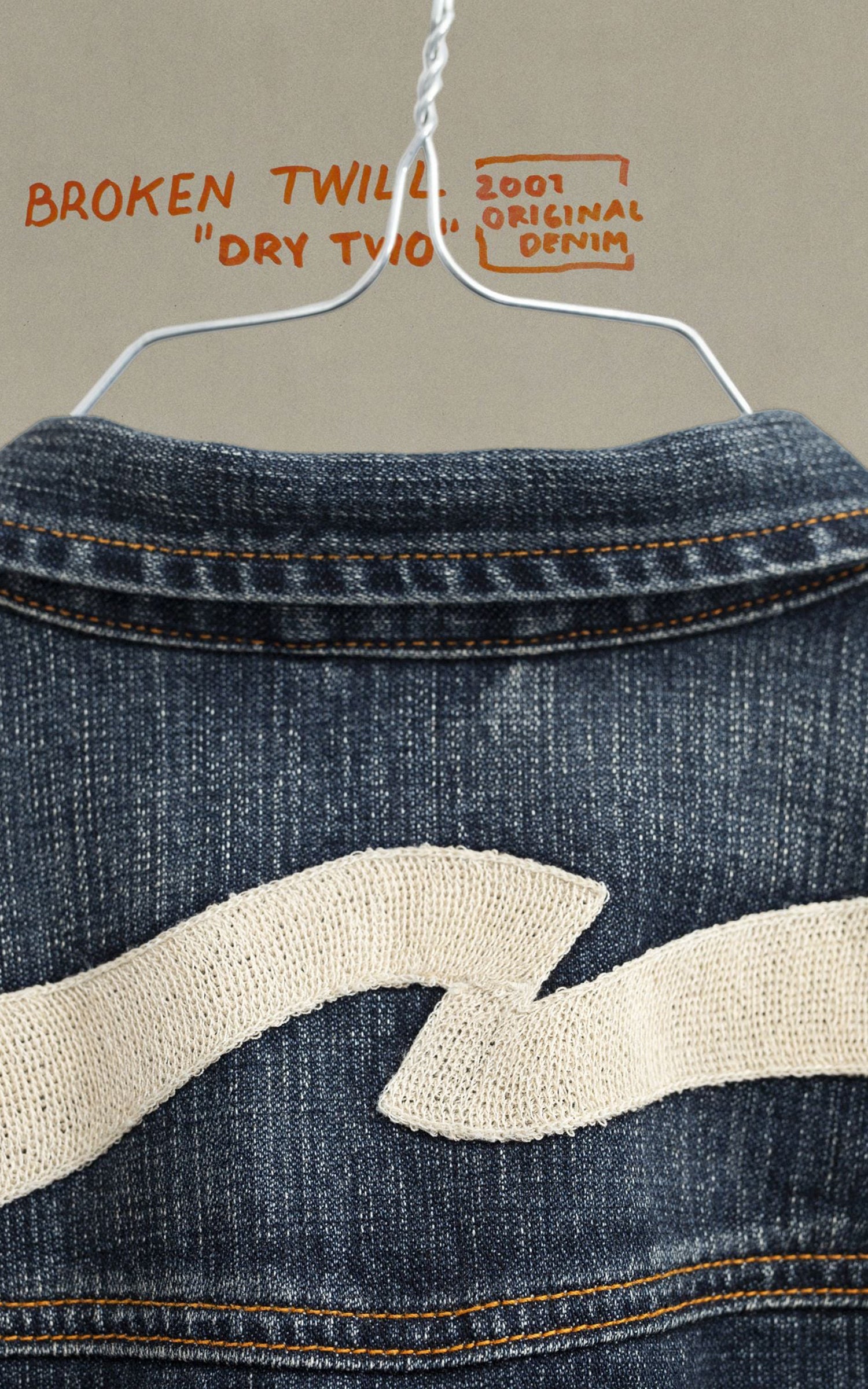 Nudie Jeans Conny Denim Jacket Big Wave Blue