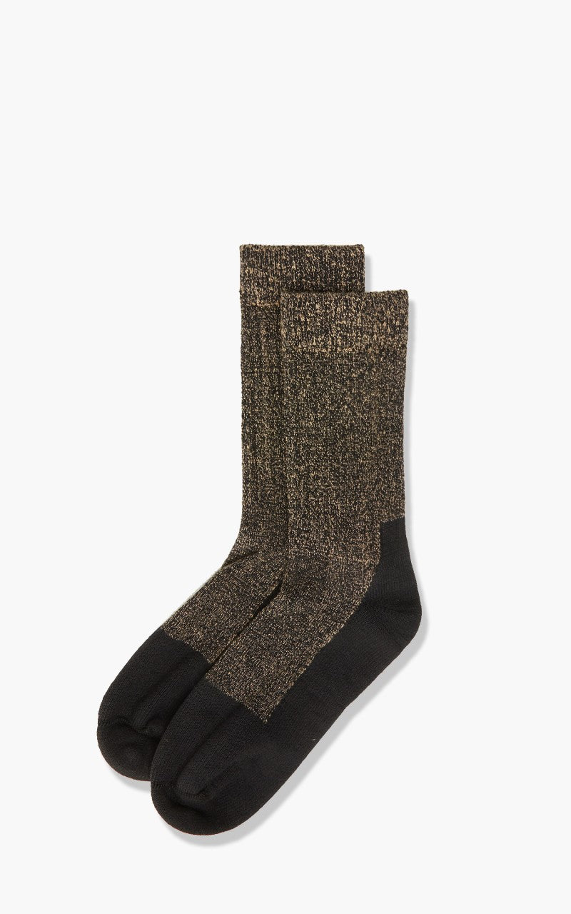 Red Wing Shoes Deep Toe-Capped Wool Socks Black Khaki