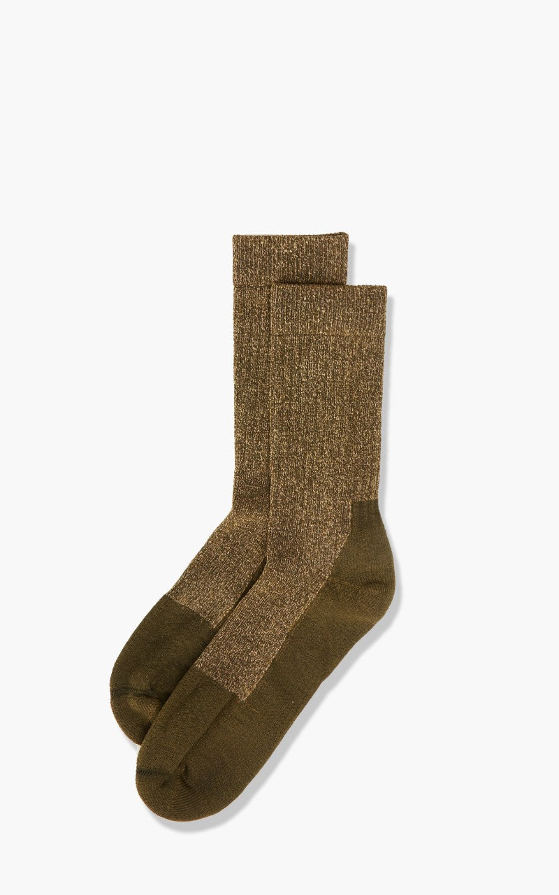 Red Wing Shoes Deep Toe-Capped Wool Socks Olive Khaki