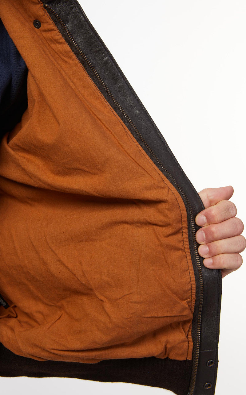 Military Surplus A-2 US Flight Jacket Leather Brown