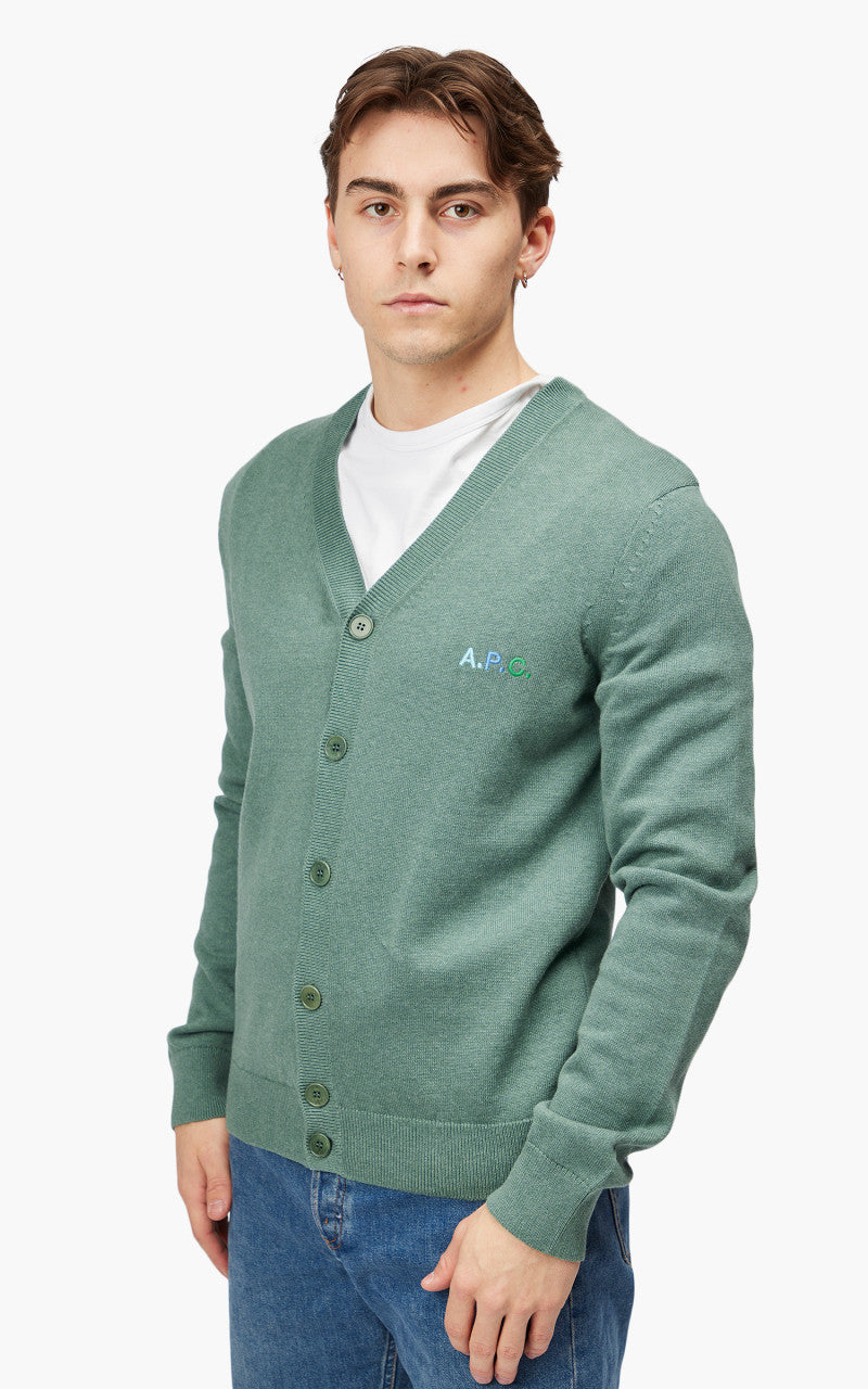 A.P.C. Joseph Cardigan Vert Chine