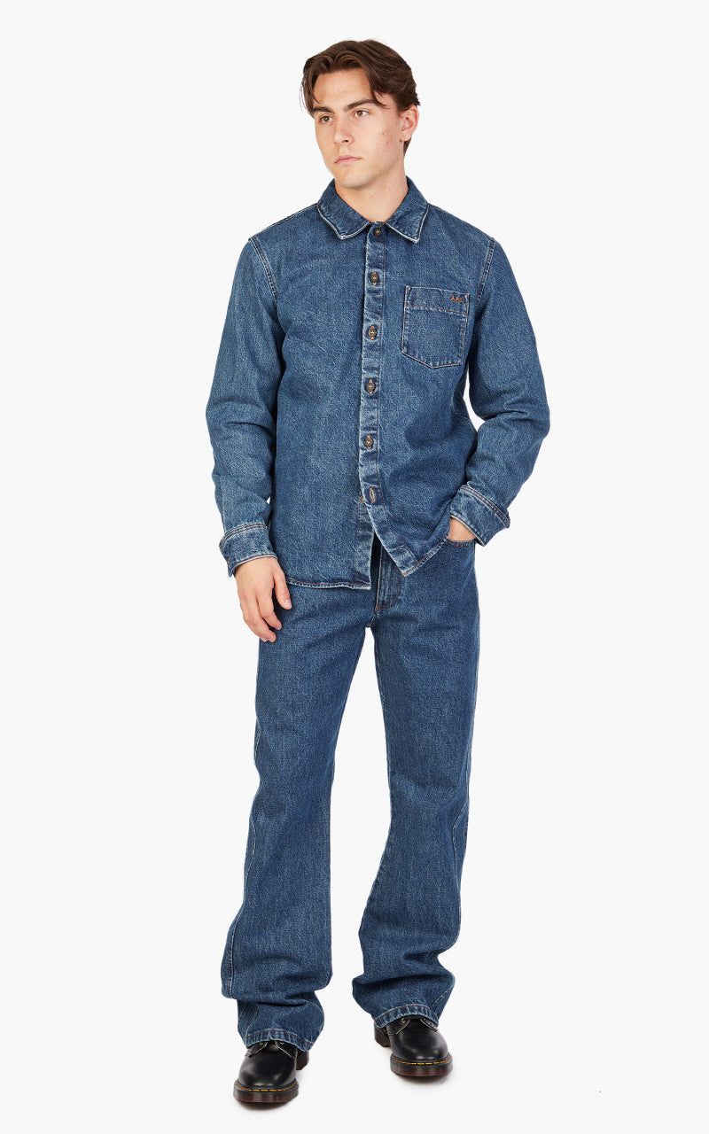 A.P.C. Surchemise Vittorio Stonewashed Indigo