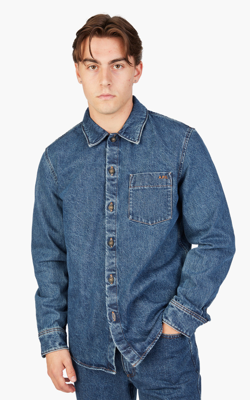 A.P.C. Surchemise Vittorio Stonewashed Indigo