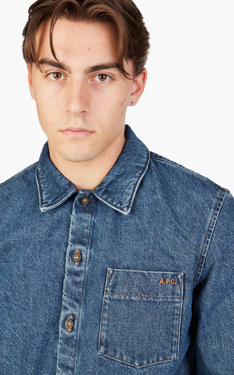 A.P.C. Surchemise Vittorio Stonewashed Indigo