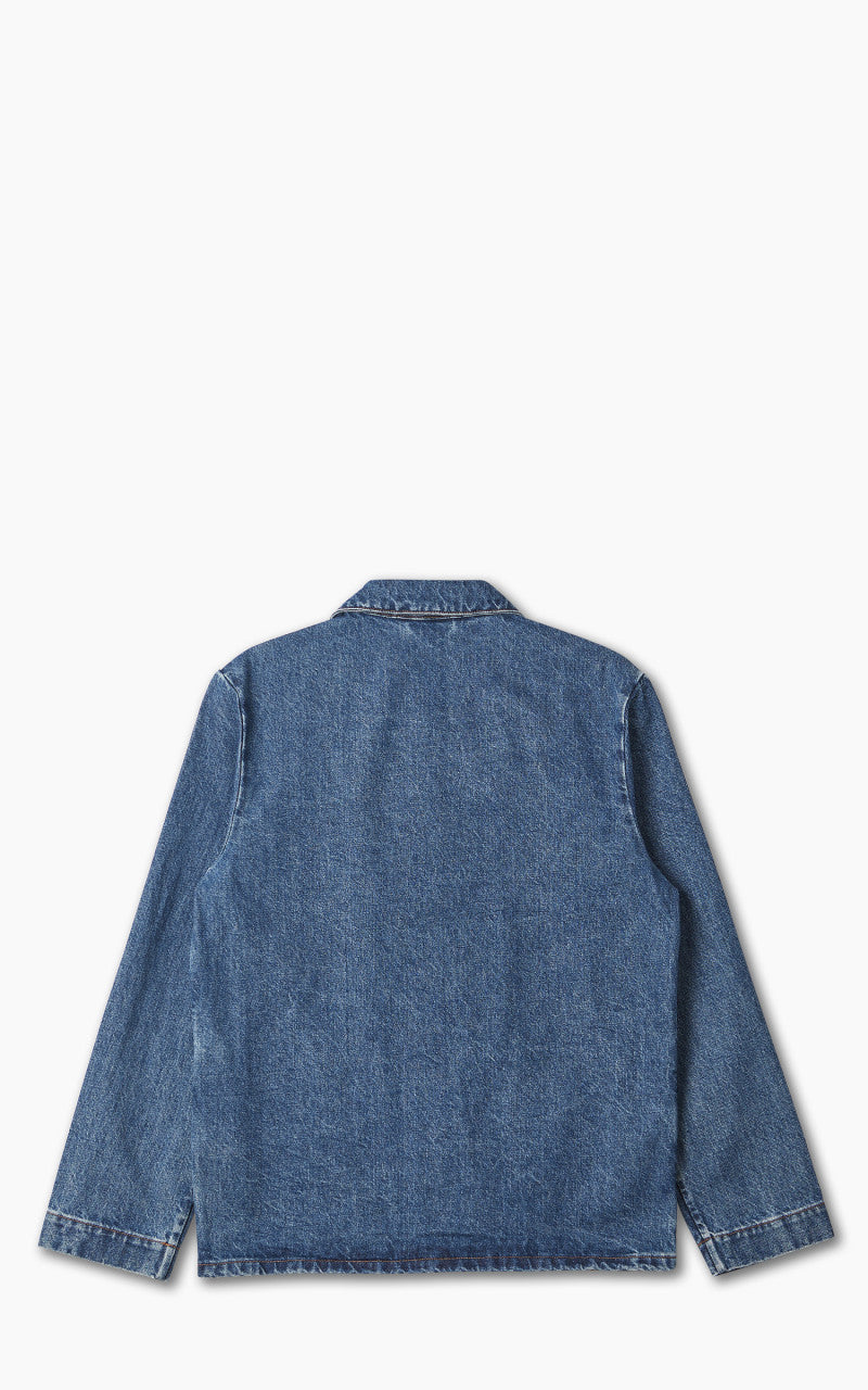 A.P.C. Veste Kerlouan Logo Denim Stonewashed Indigo