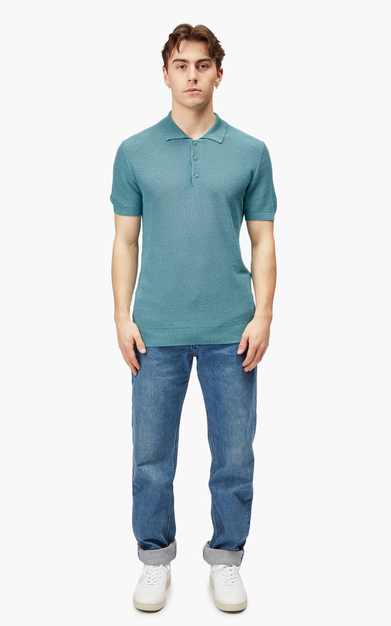 A.P.C. Fred Polo Shirt Greyish Blue