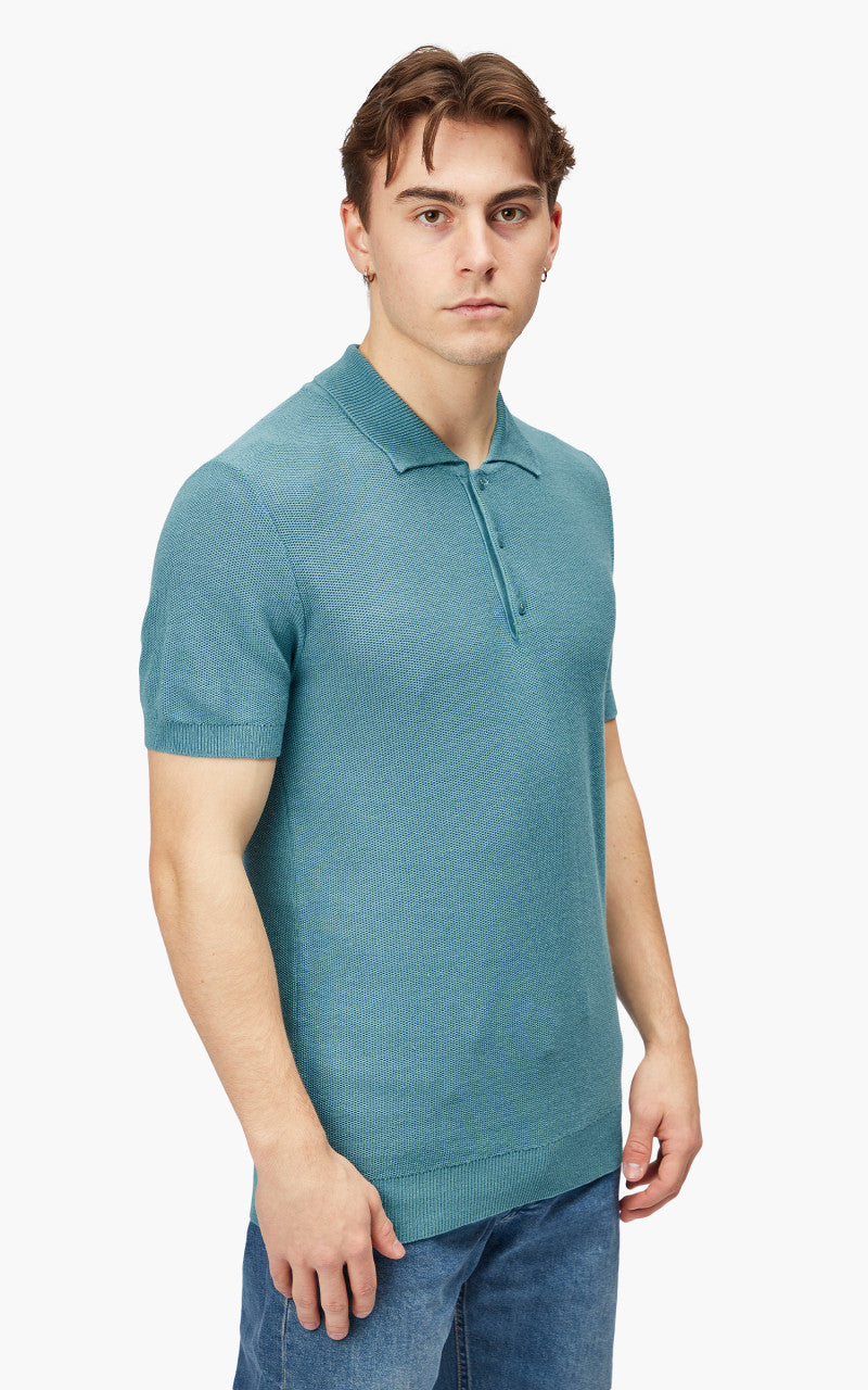 A.P.C. Fred Polo Shirt Greyish Blue