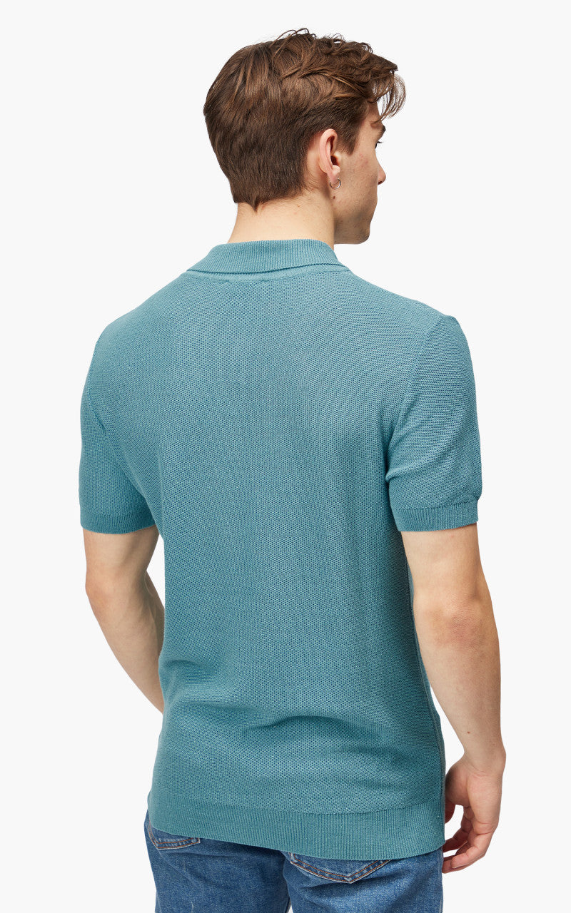 A.P.C. Fred Polo Shirt Greyish Blue