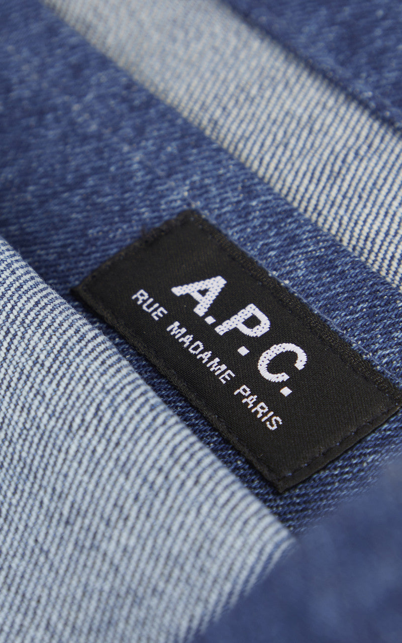 A.P.C. Lou Tote Bag Vacances Indigo