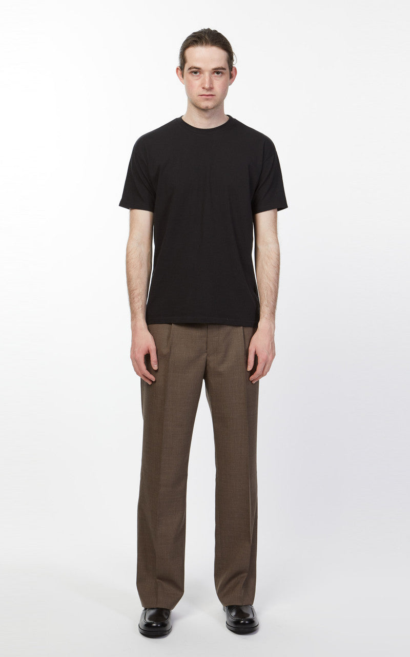 Auralee Seamless Crew Neck Tee Black