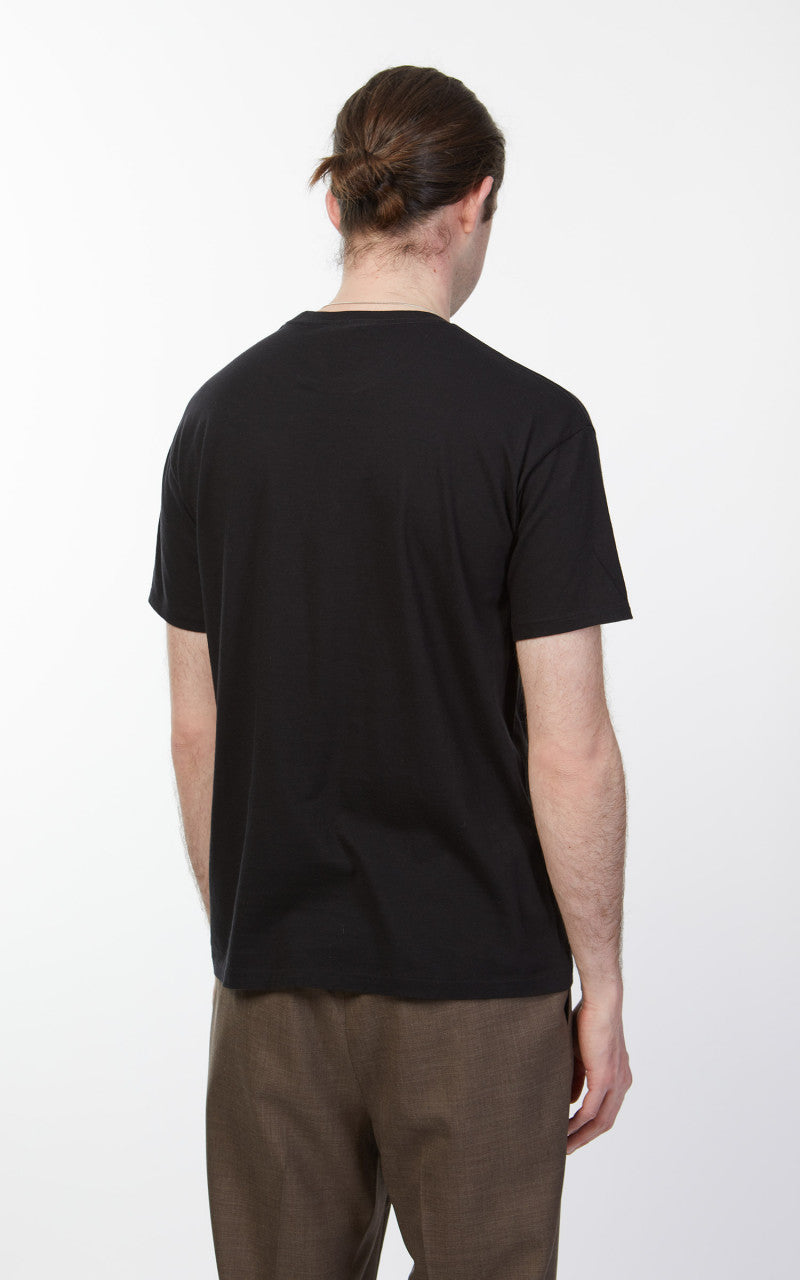 Auralee Seamless Crew Neck Tee Black
