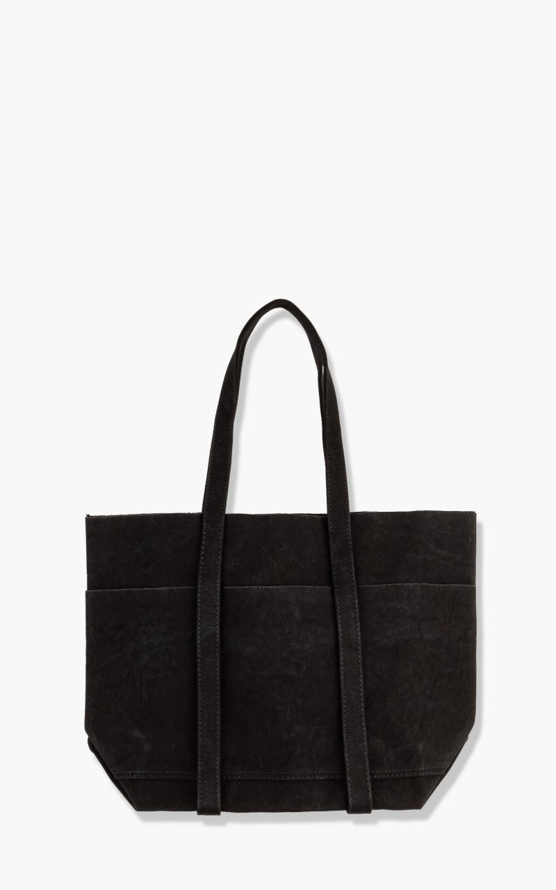 Amiacalva Washed A126 Canvas 6P Tote Bag S Black