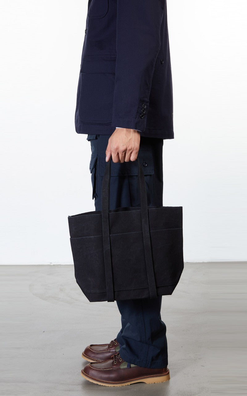 Amiacalva Washed A126 Canvas 6P Tote Bag S Black