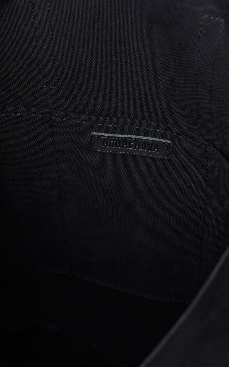 Amiacalva A149 Canvas 2Way Messenger Bag M Black