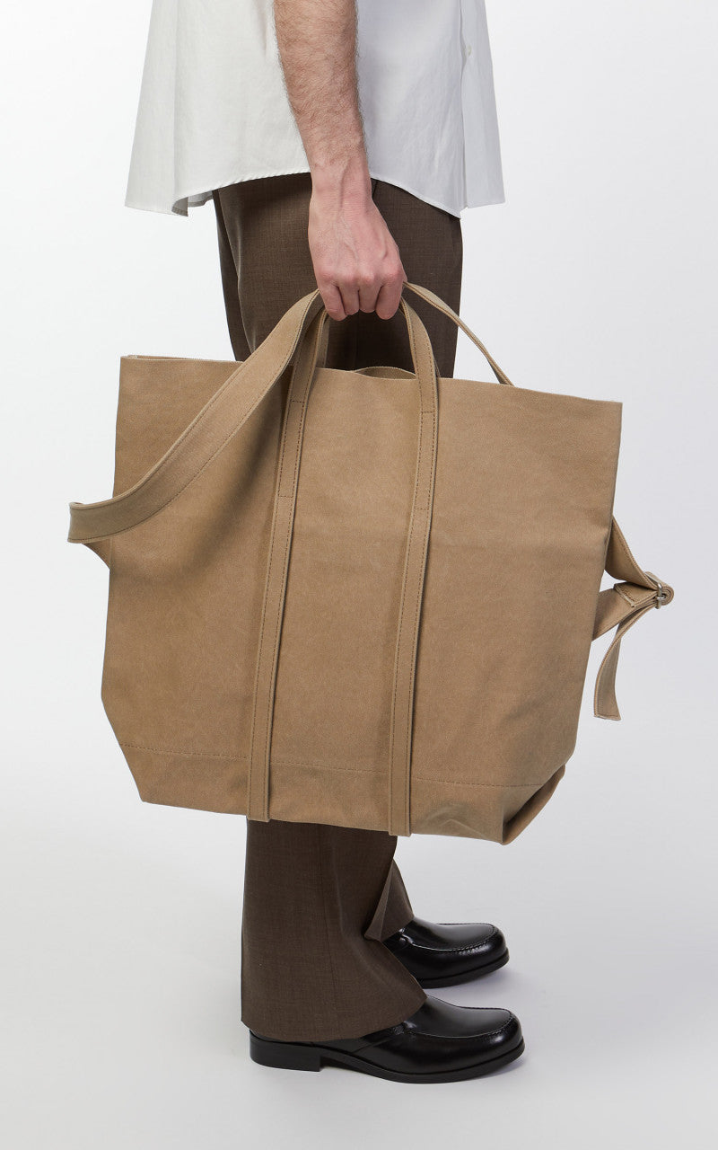 Amiacalva A149 Canvas 2Way Messenger Bag M Taupe