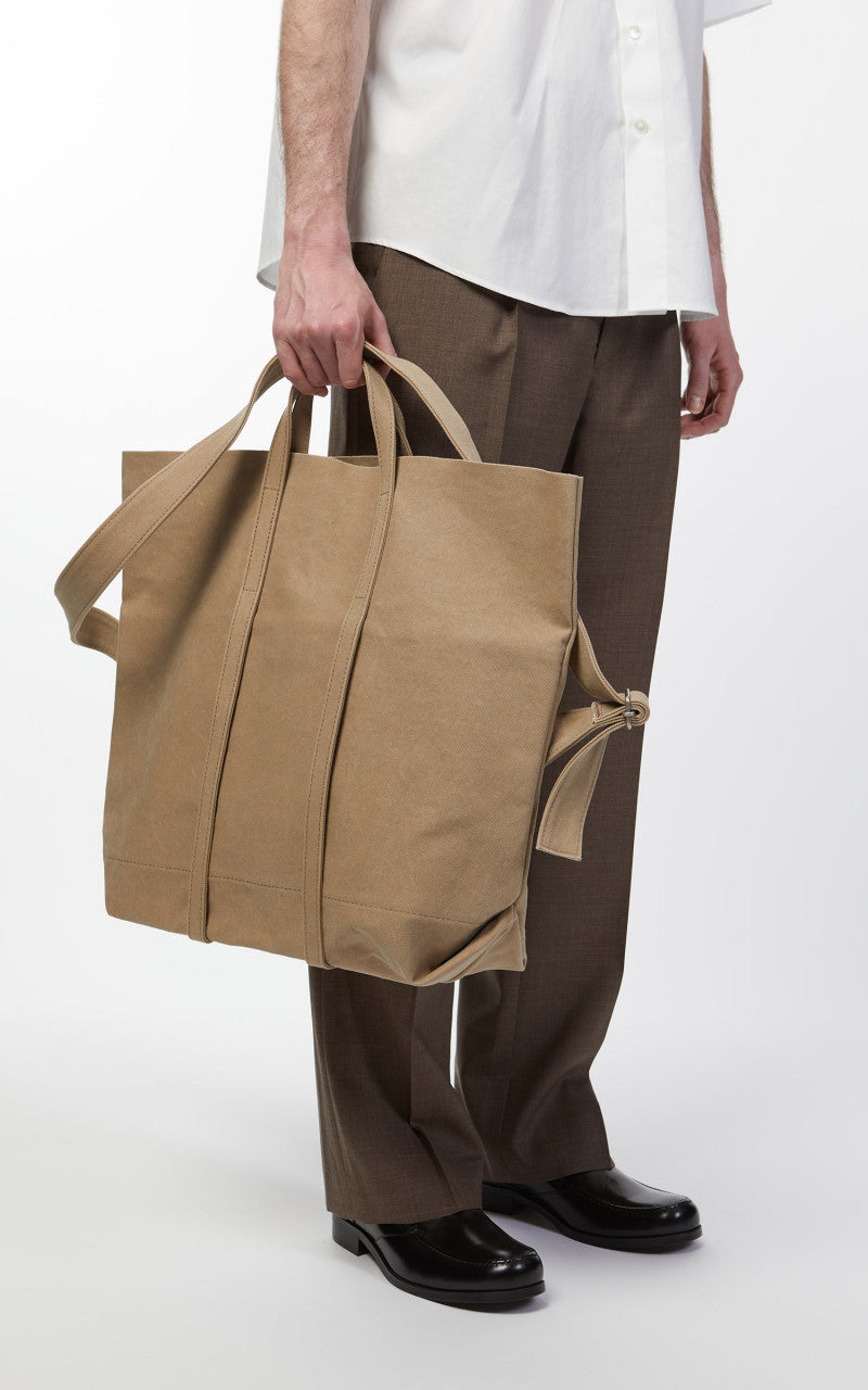 Amiacalva A149 Canvas 2Way Messenger Bag M Taupe