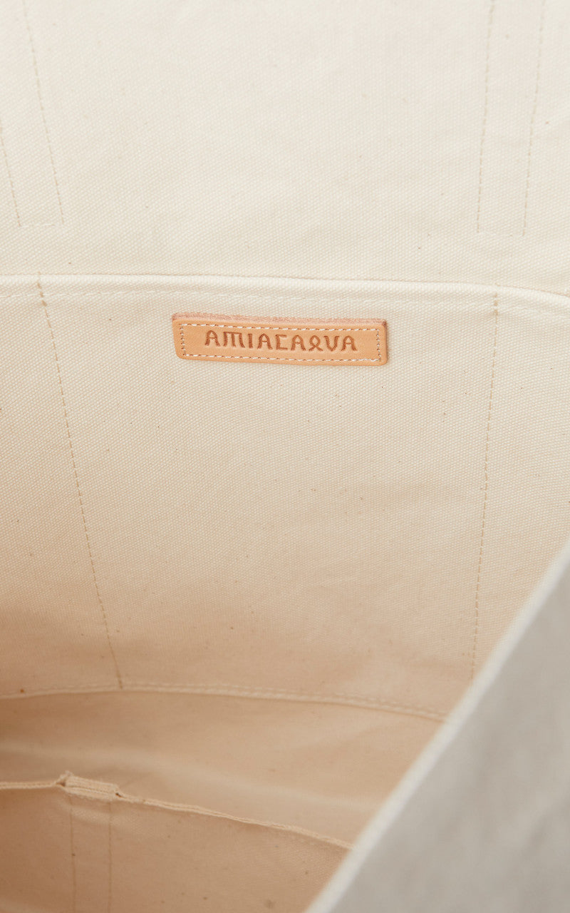 Amiacalva A149 Canvas 2Way Messenger Bag M White