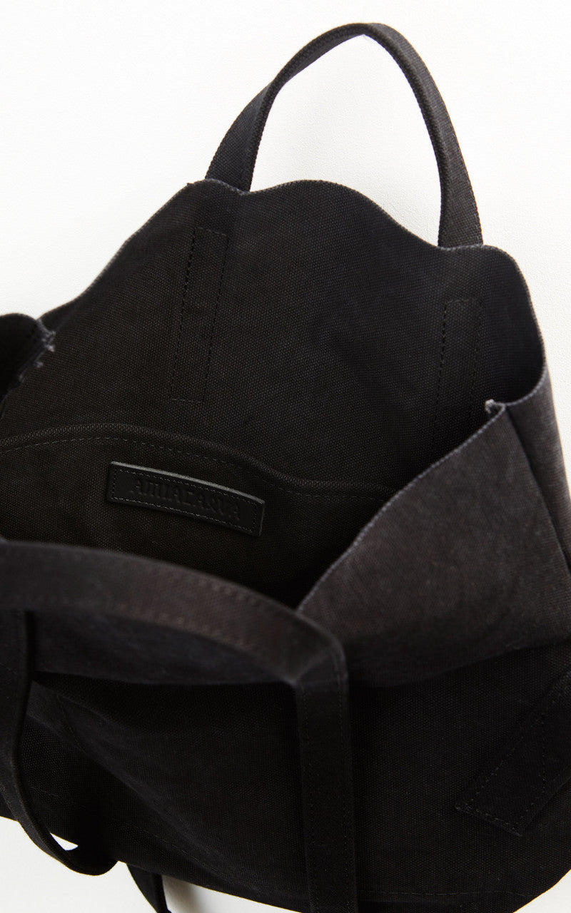 Amiacalva A150 Canvas 2Way Messenger Bag S Black