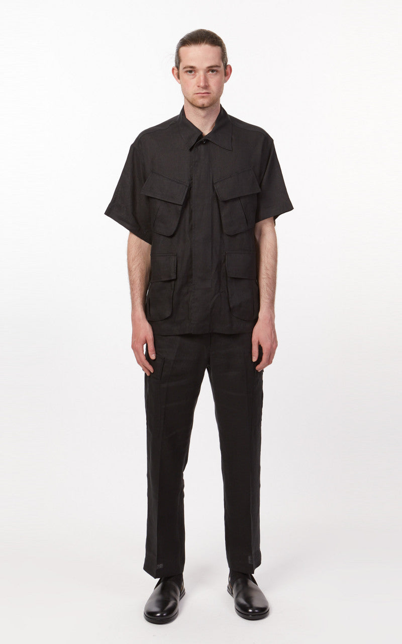 Markaware Jungle Fatigue S/S Hemp Shirt Charcoal Grey