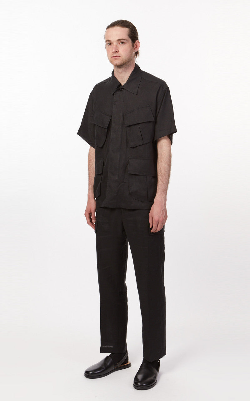 Markaware Jungle Fatigue S/S Hemp Shirt Charcoal Grey