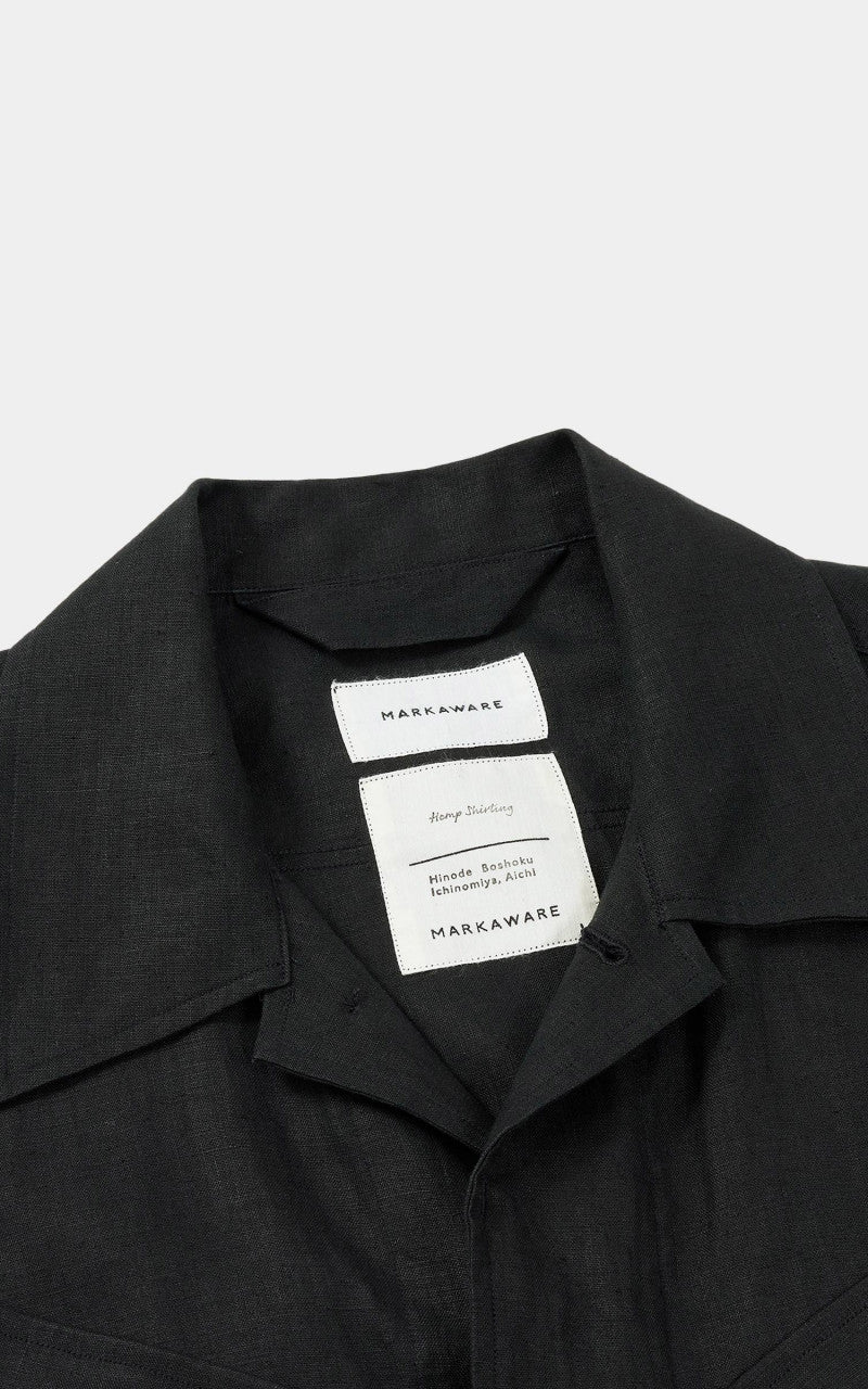 Markaware Jungle Fatigue S/S Hemp Shirt Charcoal Grey