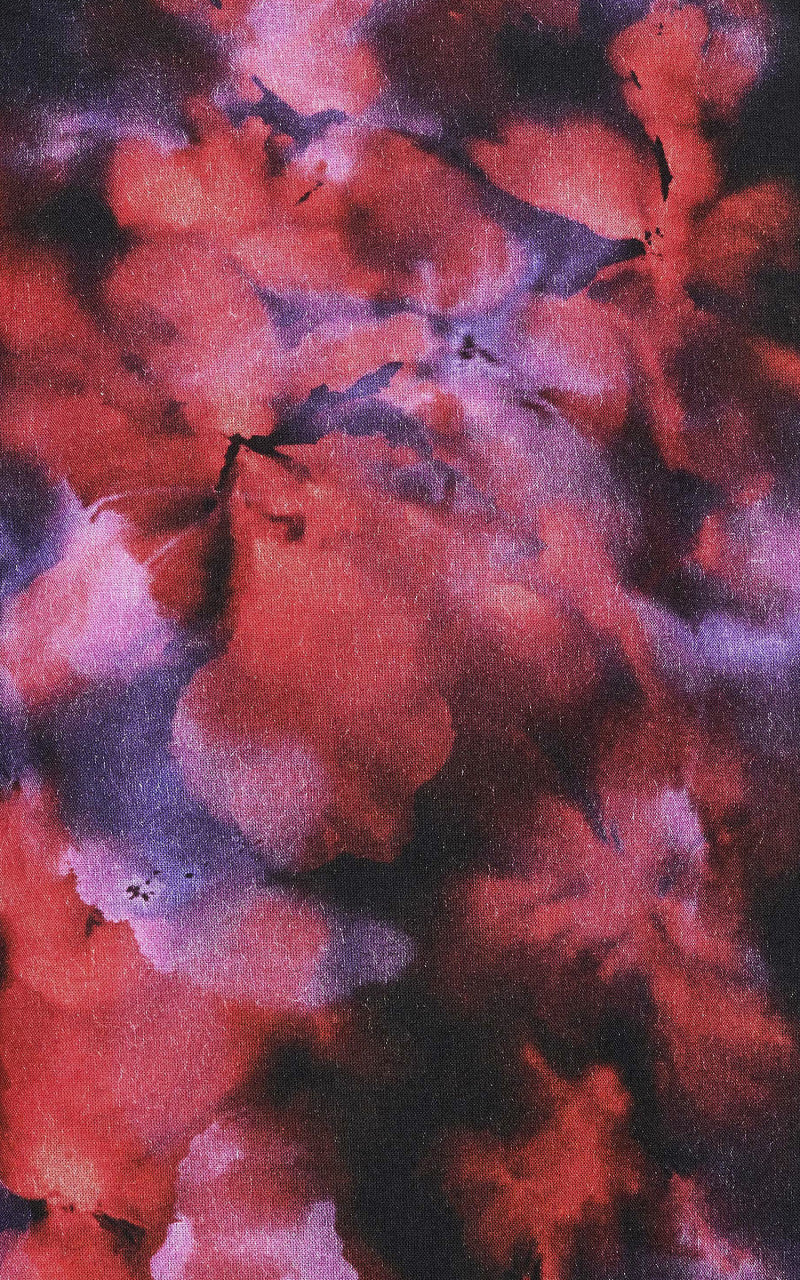 Markaware Flower Printed Open Collar Shirt S/S Black