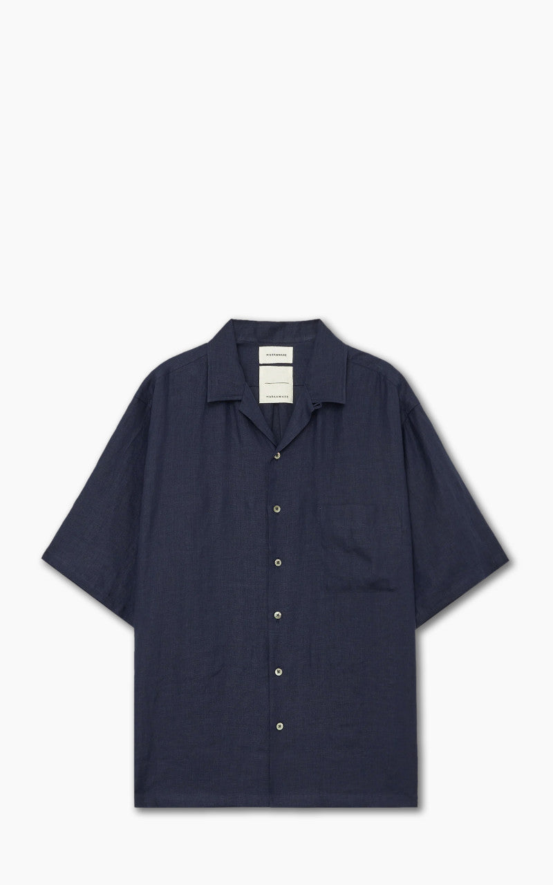 Markaware Open Collar Shirt S/S Navy