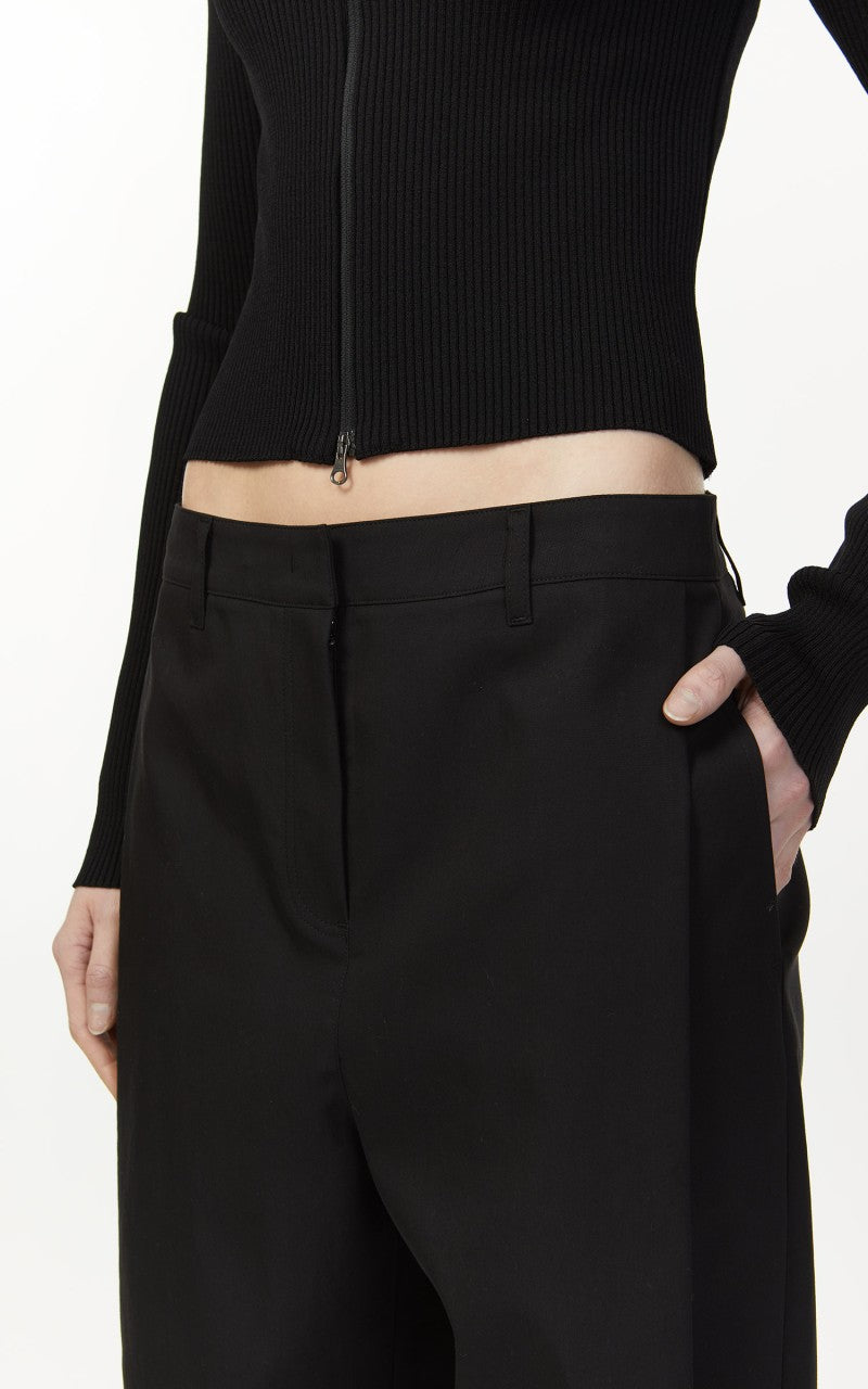 Amomento Snap Garconne Women Pants Black