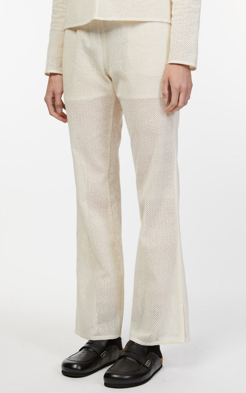 Amomento Crochet Pants Ecru