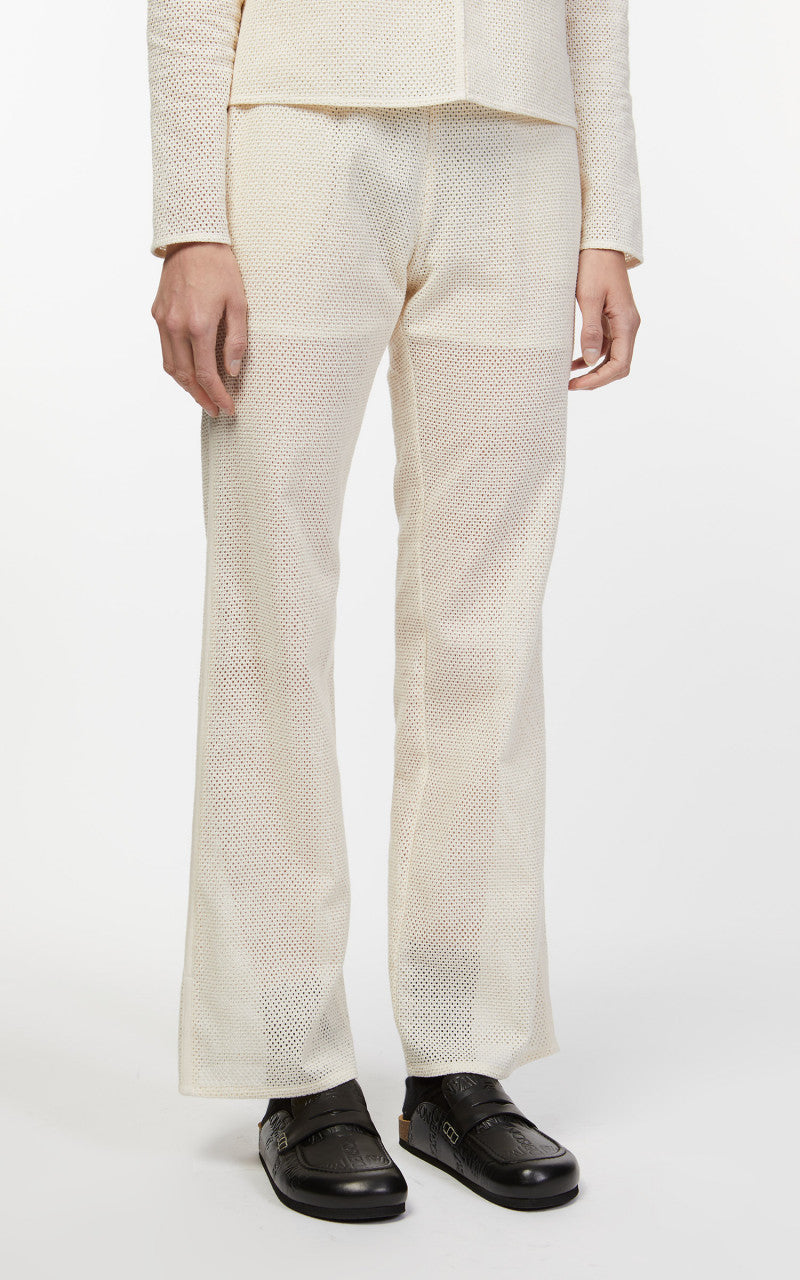 Amomento Crochet Pants Ecru