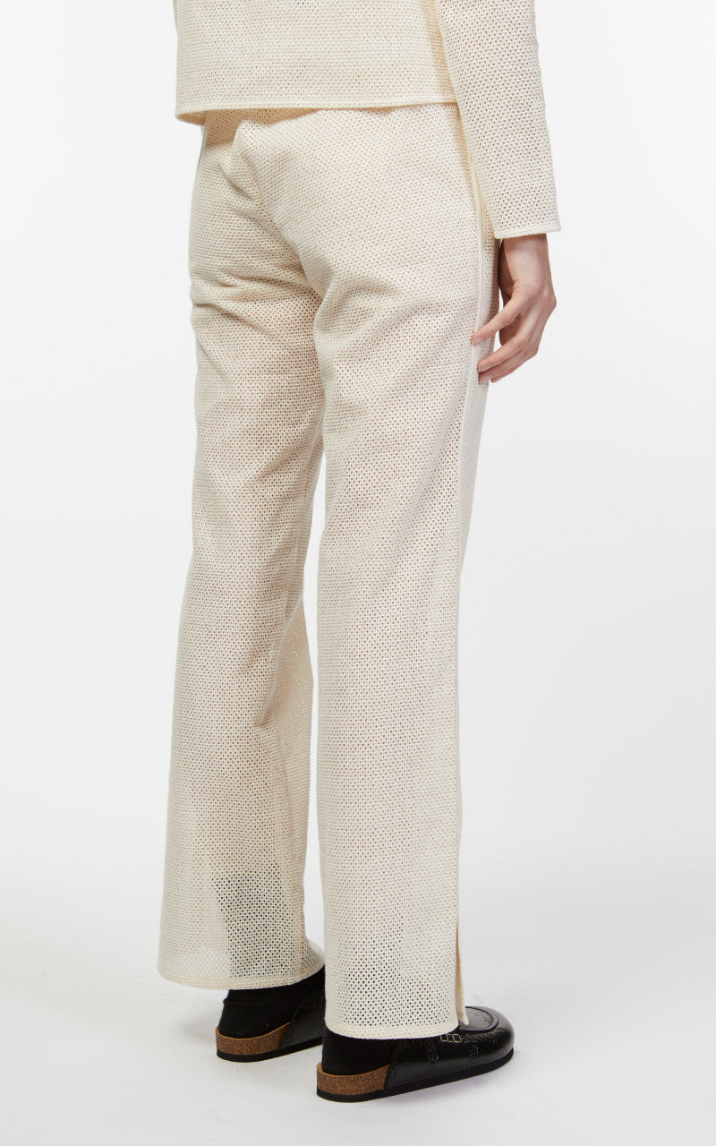 Amomento Crochet Pants Ecru