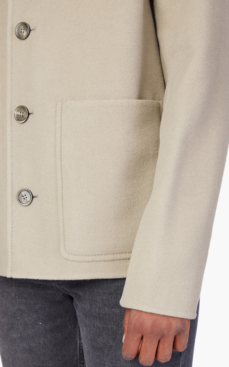 AMI Paris Double Face Short Coat Clay