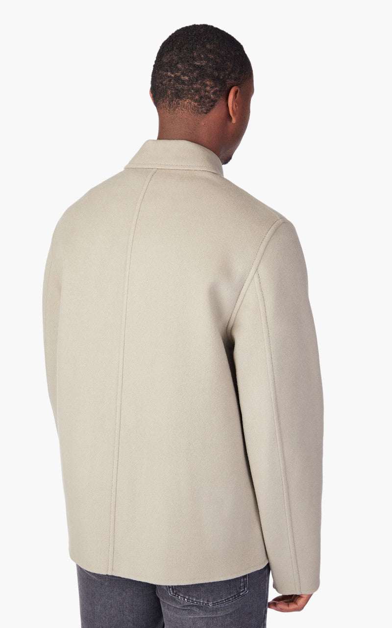 AMI Paris Double Face Short Coat Clay