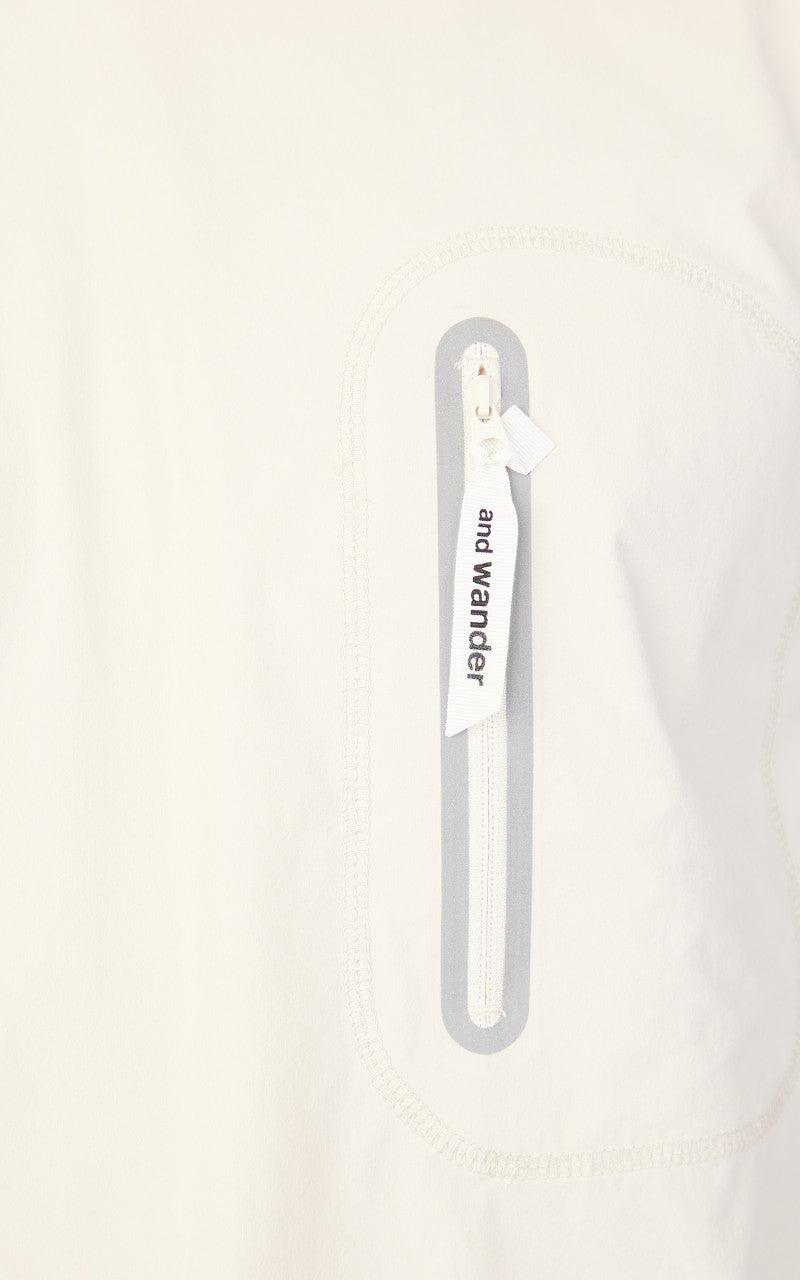 and wander Cool Touch Pocket LS Tee Light Beige