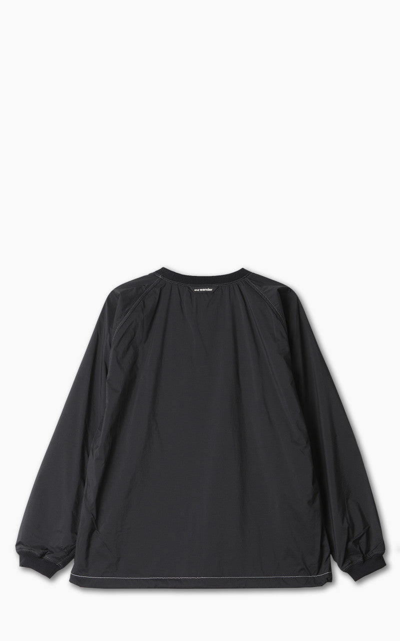 and wander Covered Rip Warm Pullover Black