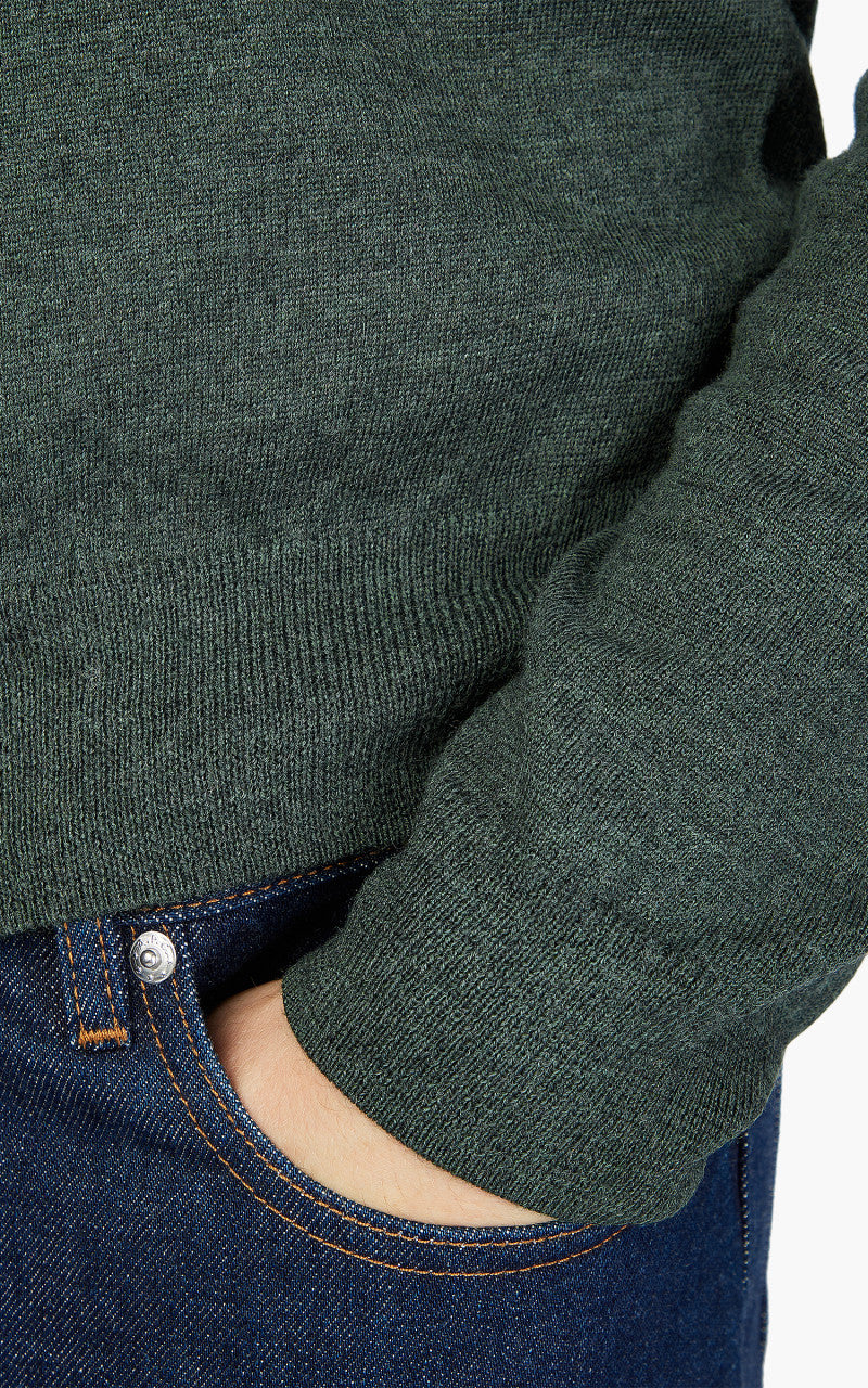 A.P.C. Jerry Polo Shirt Heather Green