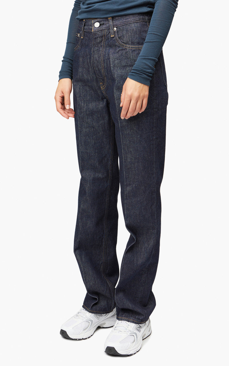 Auralee W Hard Twist Denim 5P Pants Indigo