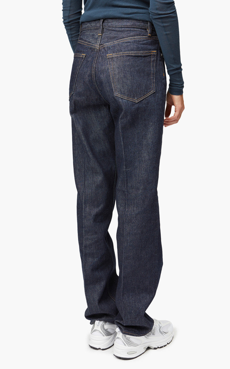 Auralee W Hard Twist Denim 5P Pants Indigo