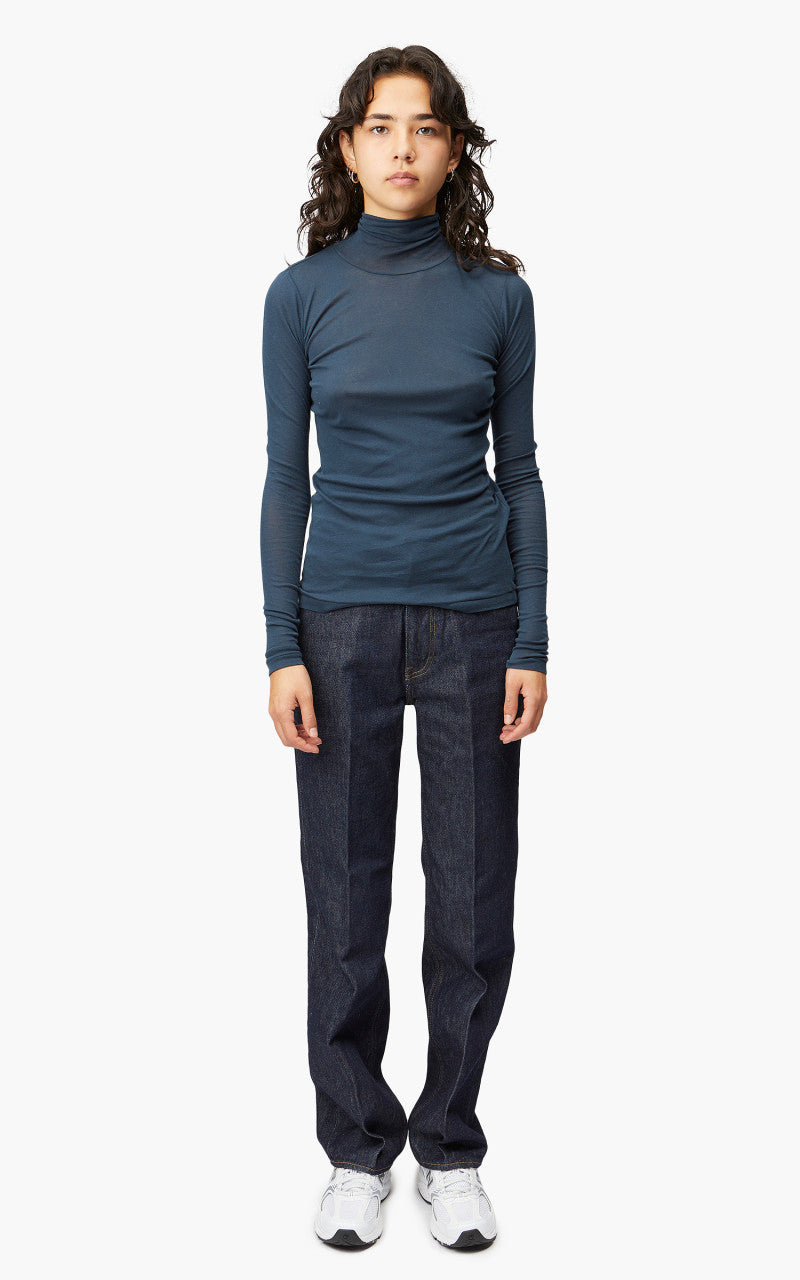 Auralee W Hard Twist Denim 5P Pants Indigo