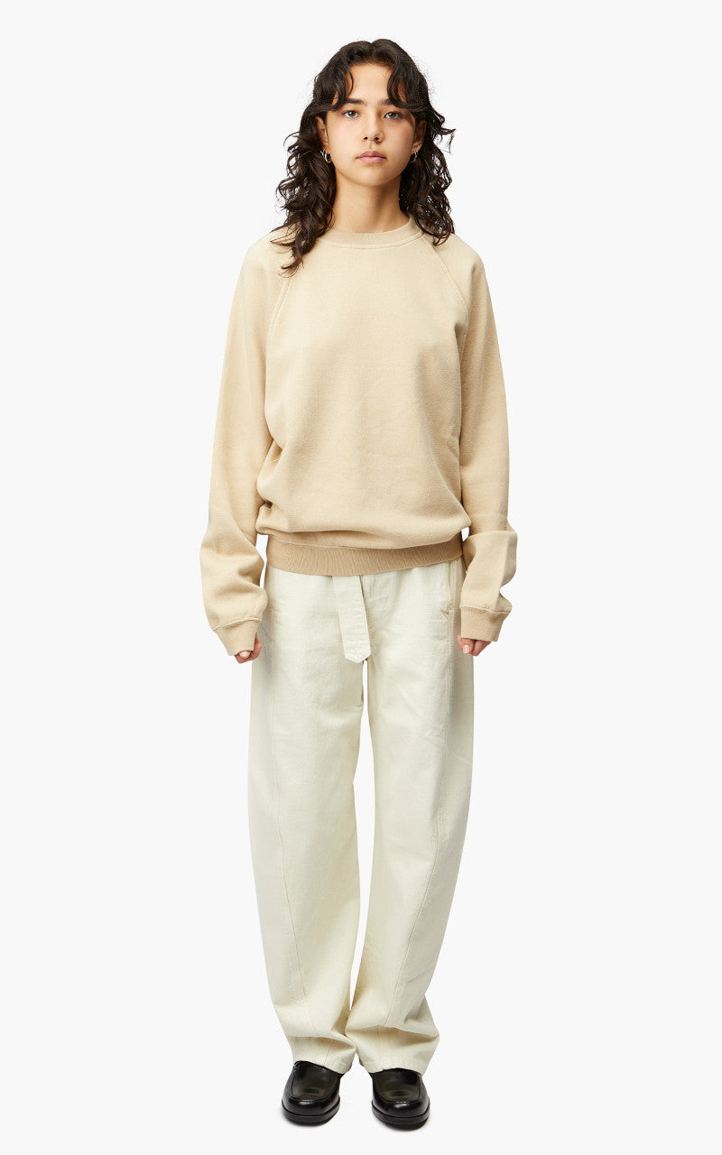 Auralee W Fluffy Sweat P/O Beige