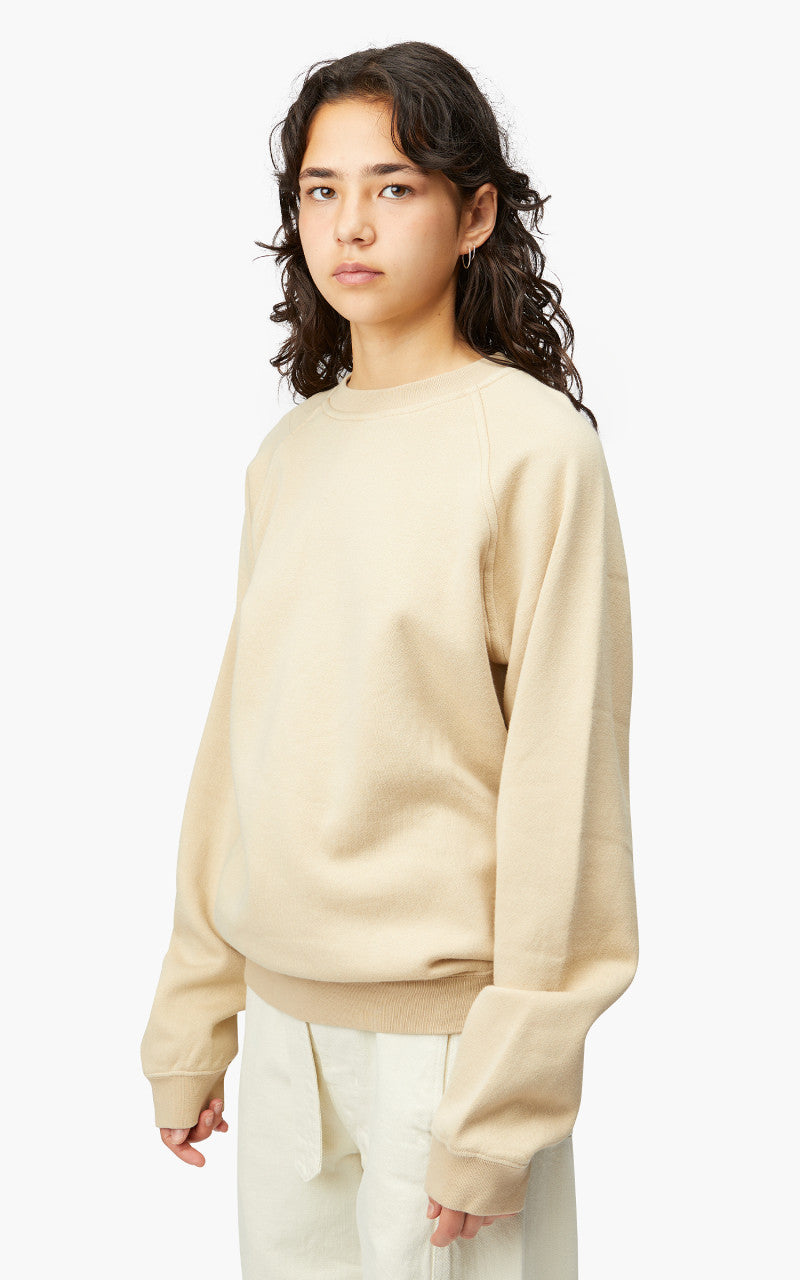 Auralee W Fluffy Sweat P/O Beige