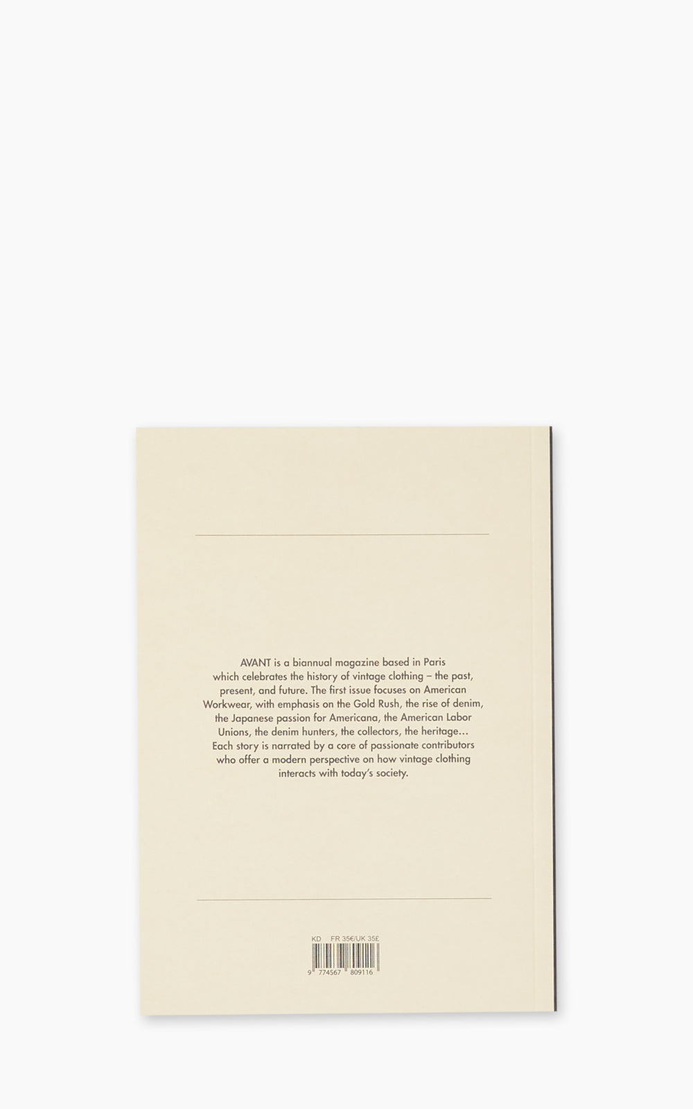 Avant Magazine "An Anthology of American Workwear"