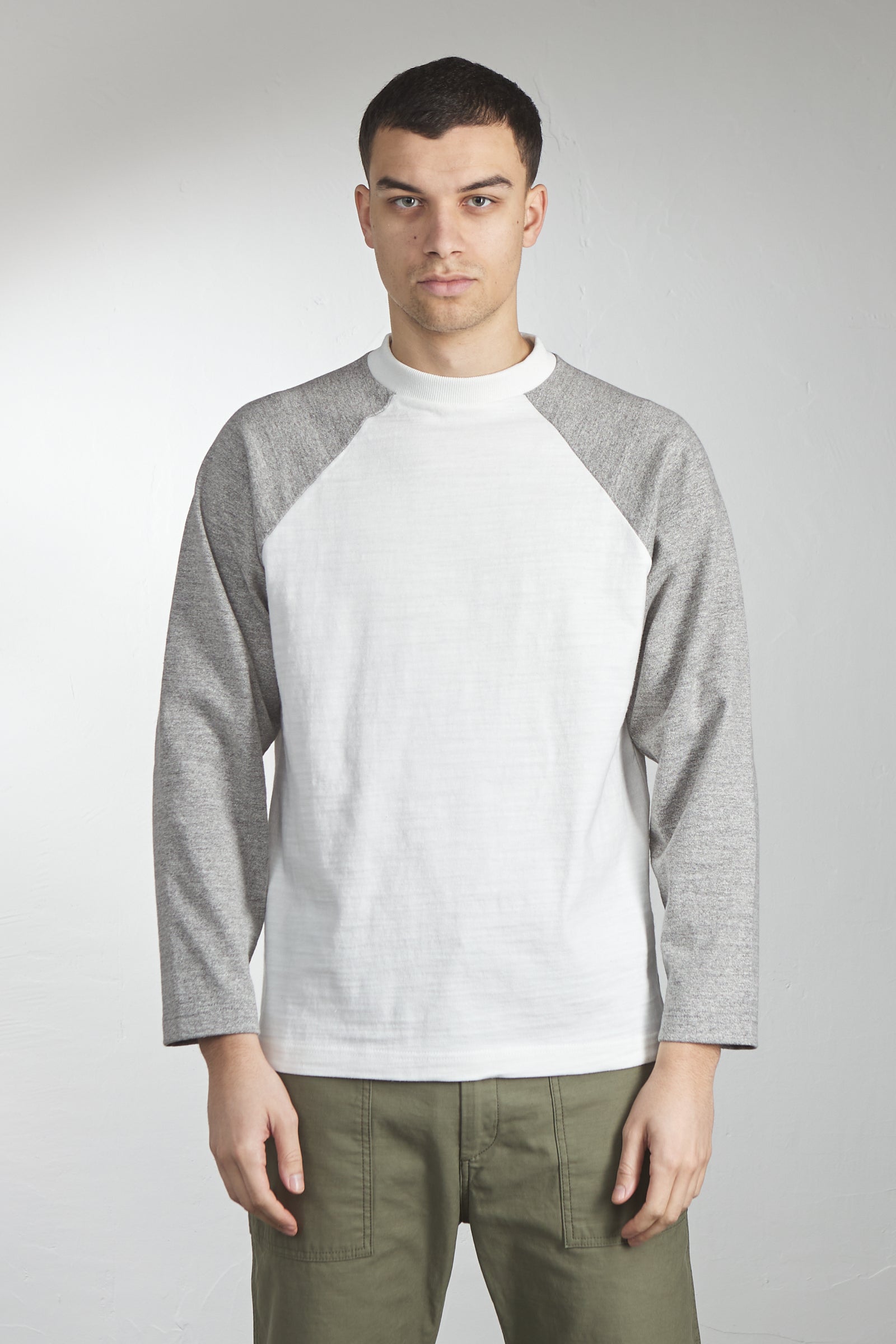A.G. Spalding & Bros Three-Quarter Sleeve Baseball Tee White