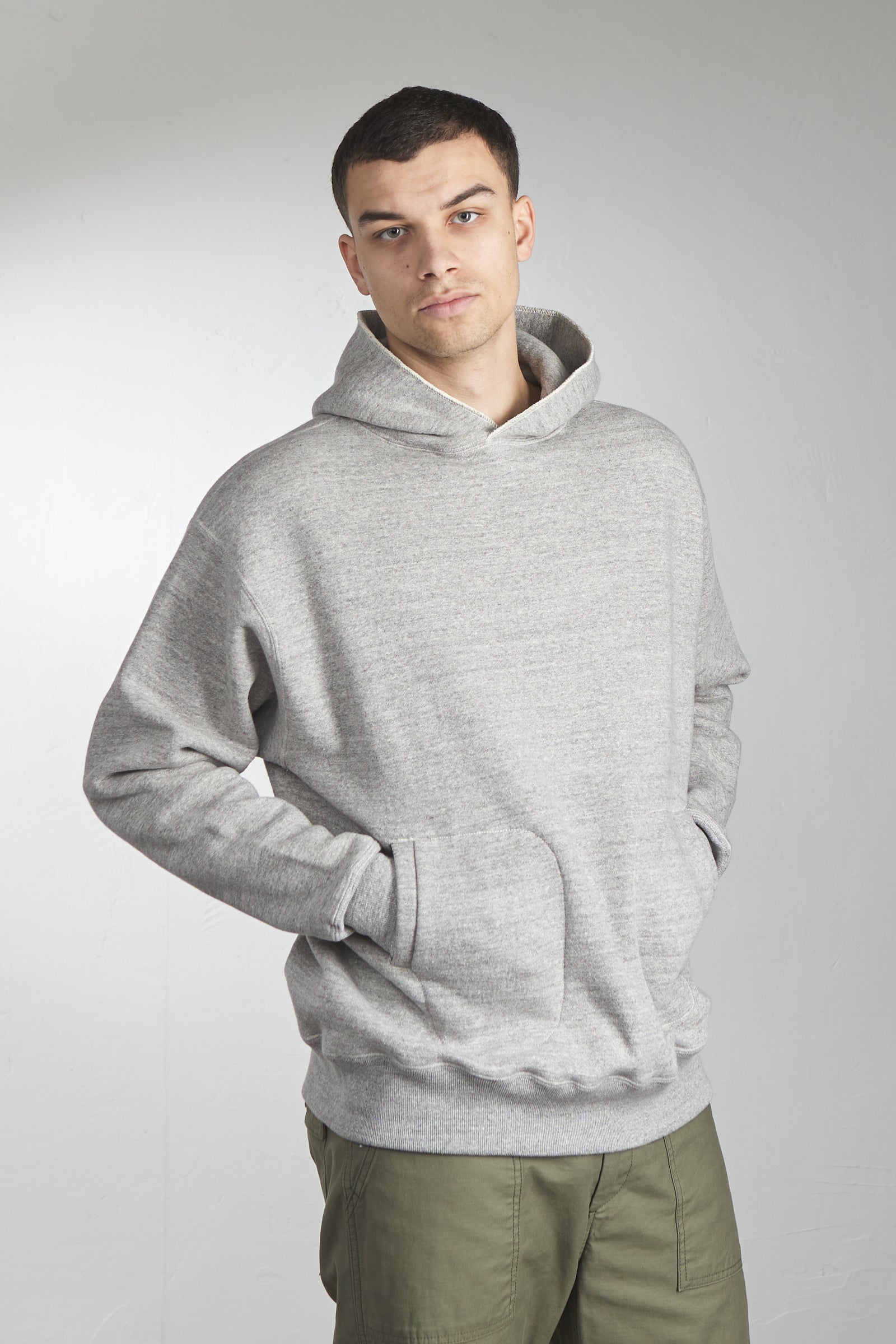 A.G. Spalding & Bros Loopwheel Tube Fleece Side-Line Parka Light Grey