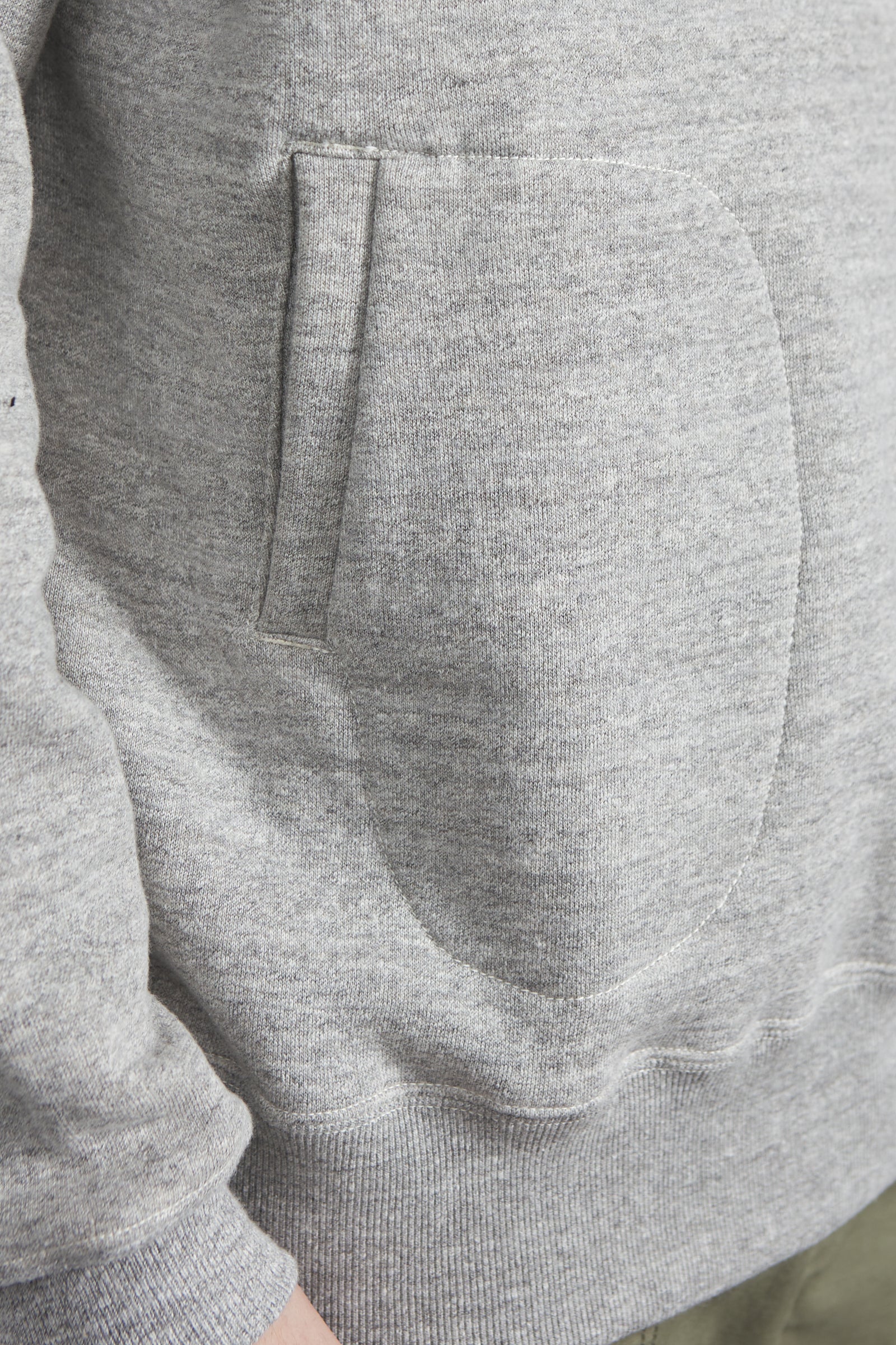 A.G. Spalding & Bros Loopwheel Tube Fleece Side-Line Parka Light Grey