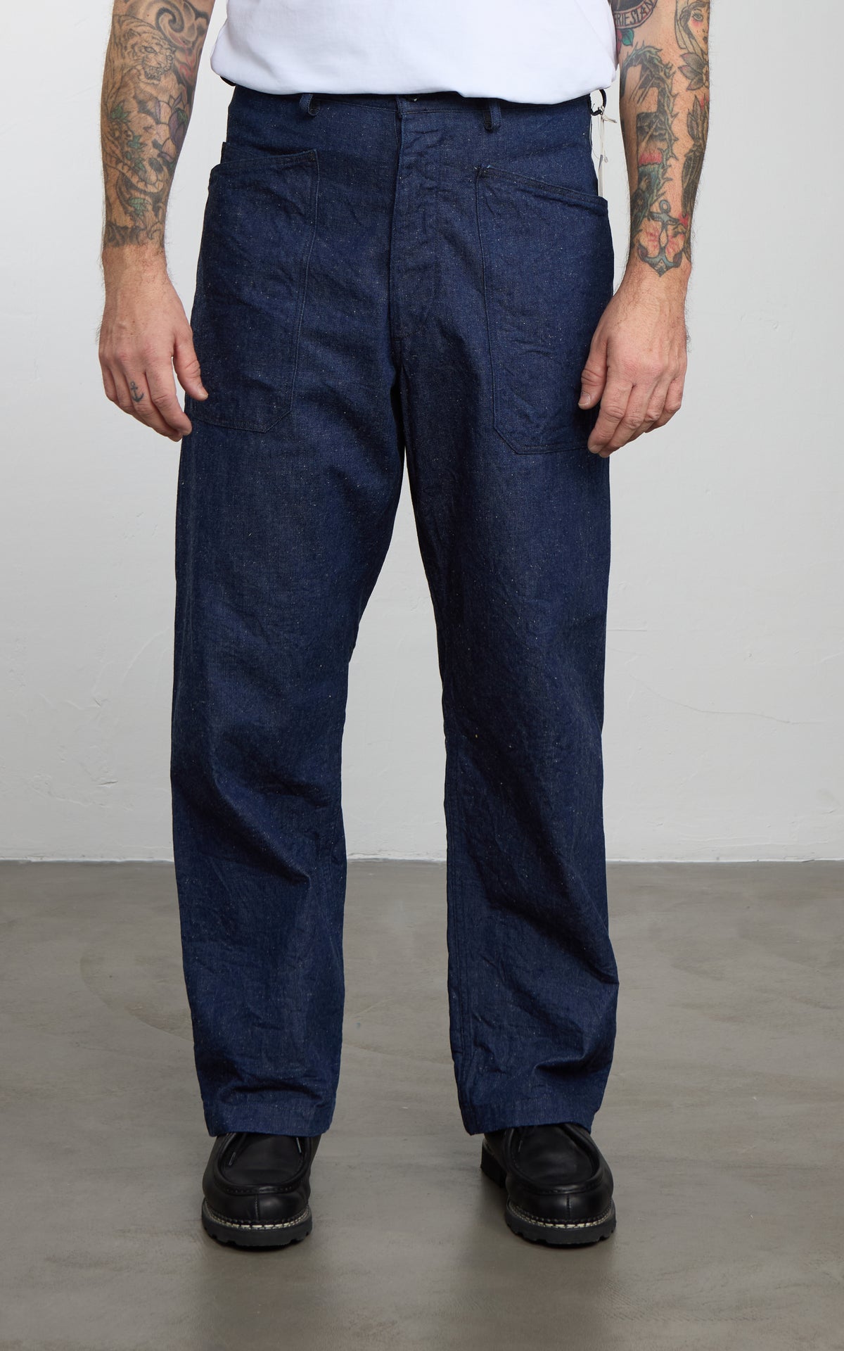 A Vontade VTD-0520-PT Military Trousers Denim Indigo