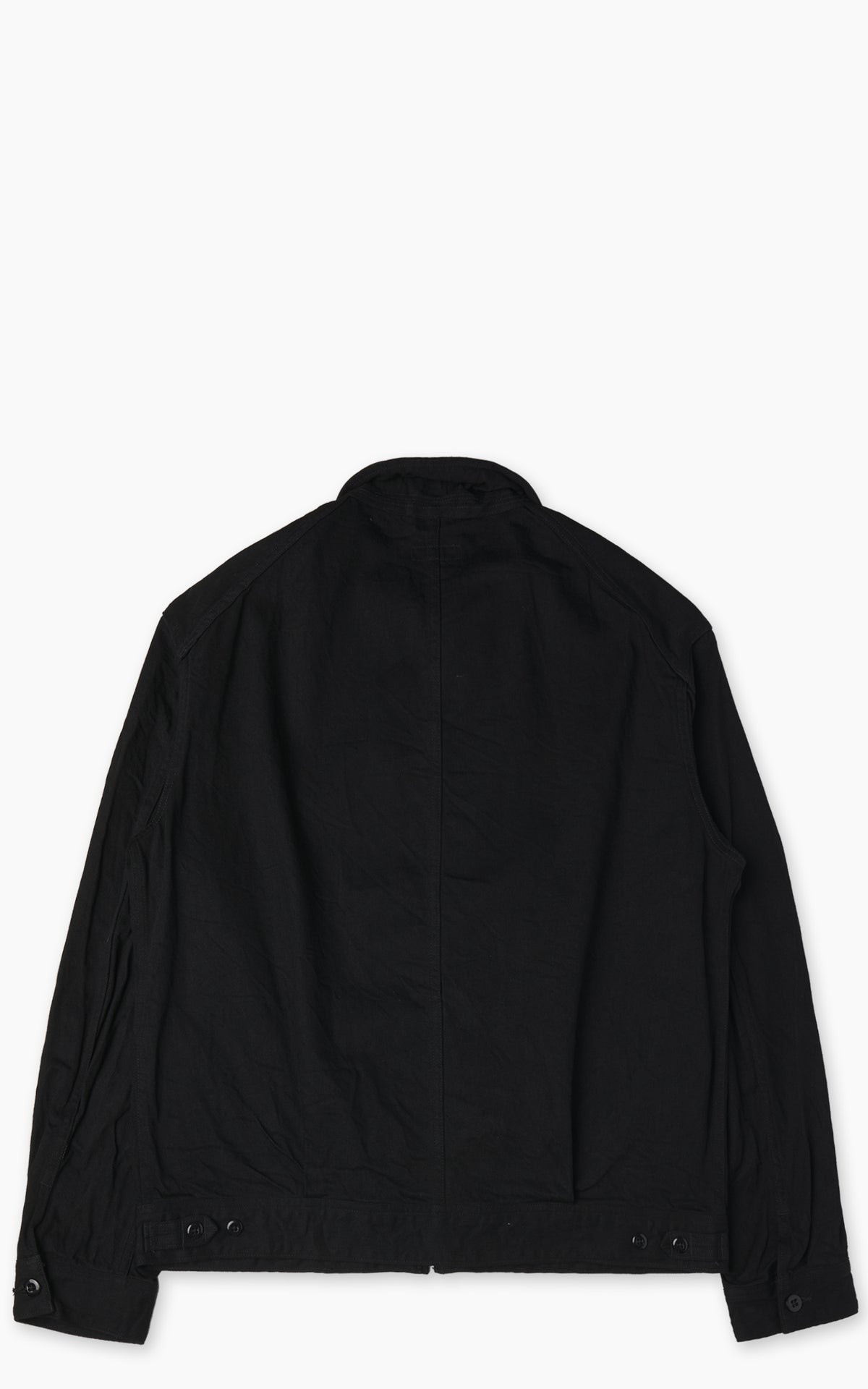 A Vontade VTD-0565-JK Denim Zip Work Jacket Black