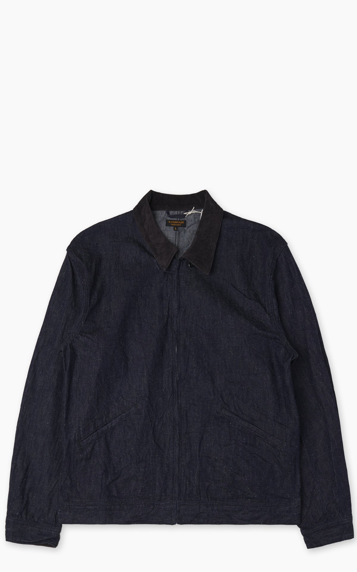 A Vontade VTD-0565-JK Denim Zip Work Jacket Indigo