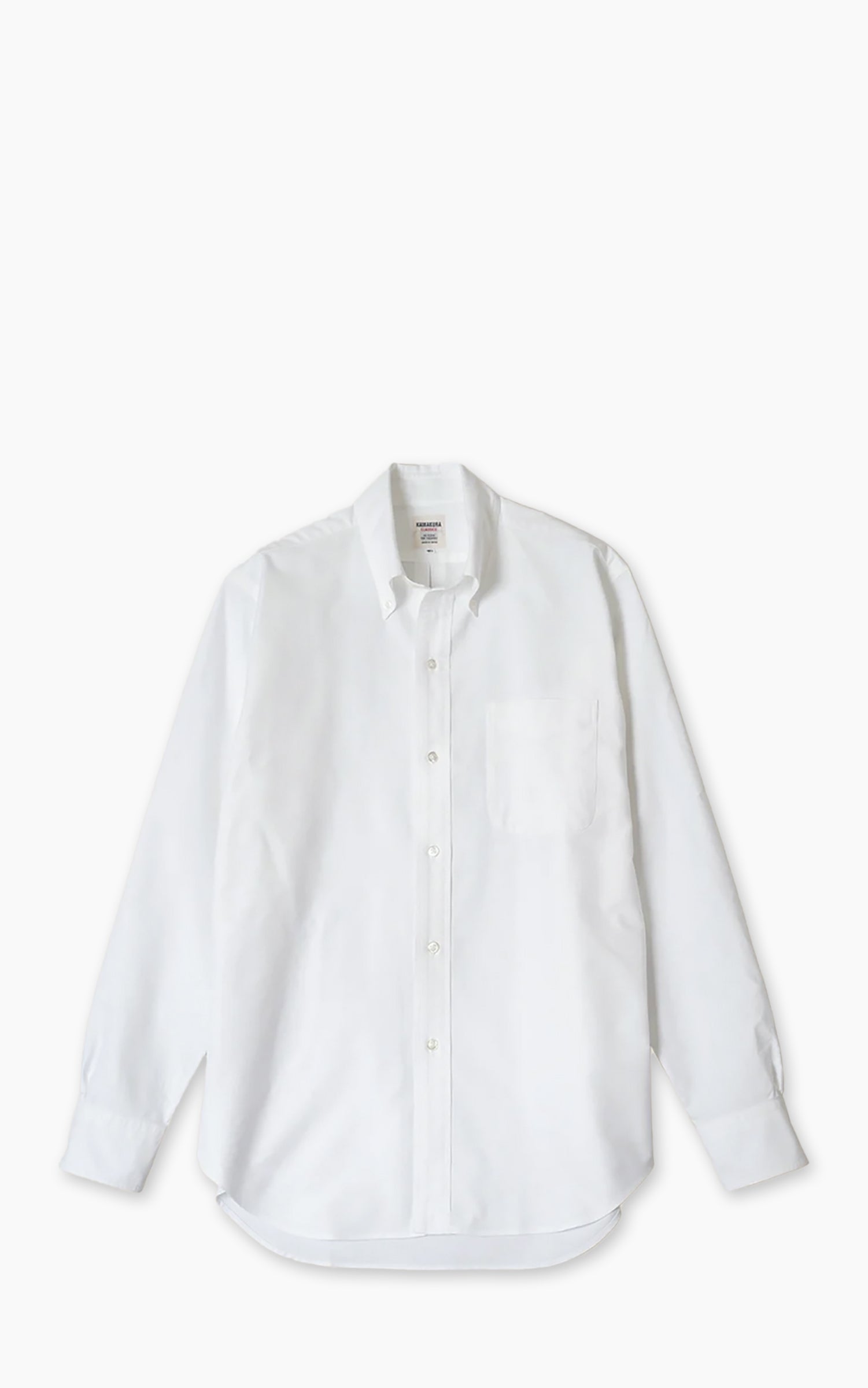 Kamakura Shirts Ametora Button-Down Selvedge Oxford Shirt White 15.5/M