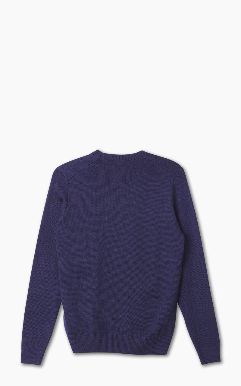 AMI Paris Ami De Coeur Crewneck Sweater Merino Wool Nautic Blue
